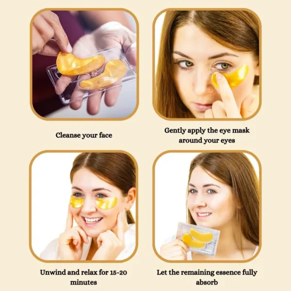 Under Eye Patches 24K Gold 20 Pairs